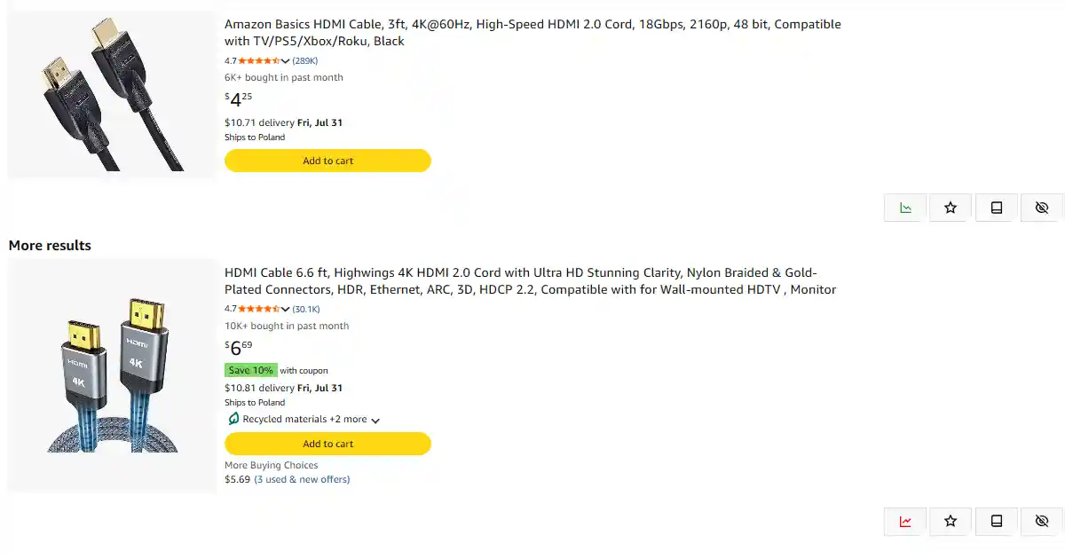 Browsing electronics listings with AuctionMate